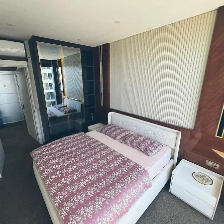 #67 - Traumhaftes Mit Privatstrand, Sea View, Pool, Sauna, Gym, Playground In Erster Reihe, Alanya-mahmutlar Appartement
